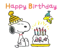 Snoopy membawa kejutan ulang tahun